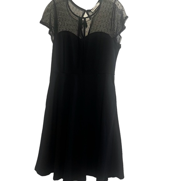 Nemidor 1940s Style Dotted Mesh Midi Swing Party Dress - Picture 6 of 16